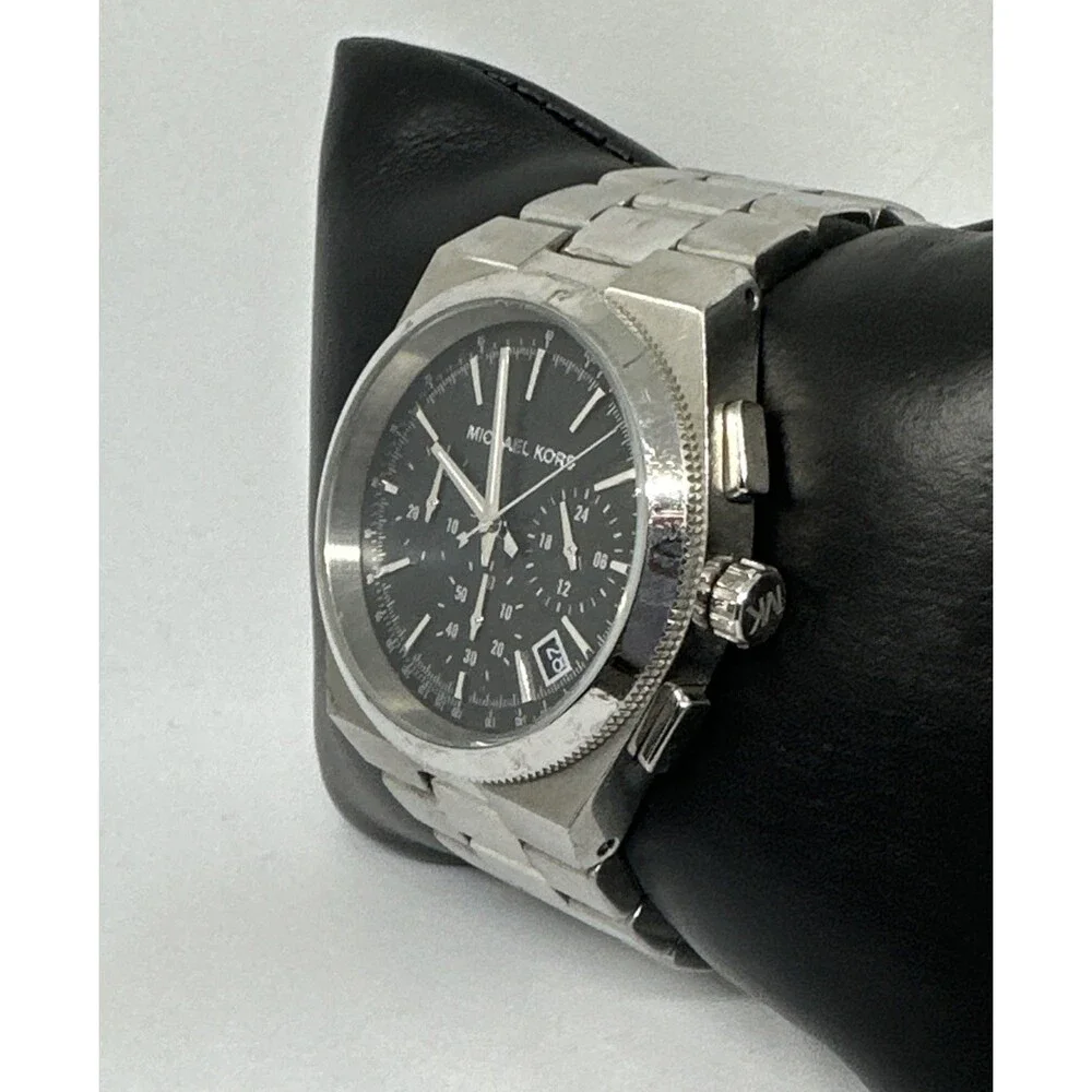 Michael Kors Channing MK6054 Men's Silver Stainless Steel Analog Watch HME559